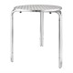 Mesas. Mesa bistro redonda apilable Bolero 60cm acero inoxidable