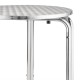 Mesas. Mesa bistro redonda apilable Bolero 60cm acero inoxidable