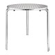 Mesas. Mesa bistro redonda apilable Bolero 70cm acero inoxidable