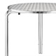 Mesas. Mesa bistro redonda apilable Bolero 70cm acero inoxidable