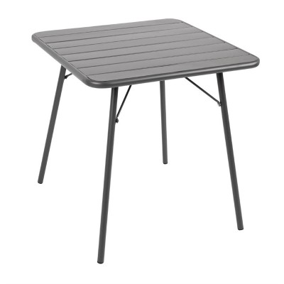 Mesa de acero lamas Bolero 700 x 700mm color gris