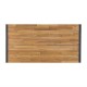 Mesas. Mesa rectangular industrial de madera de acacia y acero Bolero de 1800mm