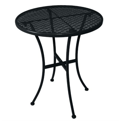 Mesa bistro redonda para terraza Bolero 60cm acero negra