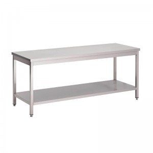 Mesas. Mesa Gastro M acero inoxidable 304 con estante 850(Al) x 1600(An) x700(F)mm