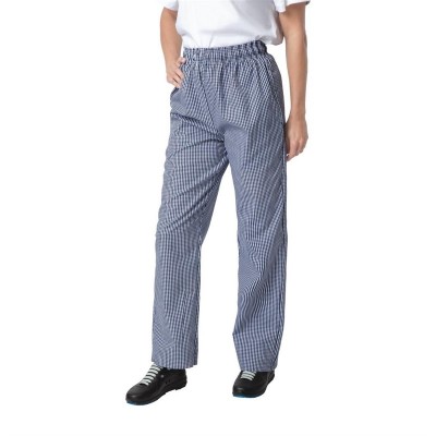 Pantalones cocina Whites Vegas cuadros pequeños blancos y azules XS