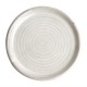 Platos. Plato redondo blanco Murano borde pequeño Olympia Canvas 180mm