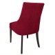 Sillones. Silla de comedor roja oscura Bolero (Pack de 2)