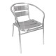 Sillones. Silla con brazos Bolero aluminio apilable (Juego 4)