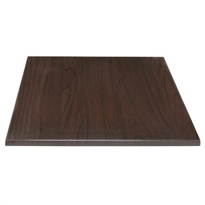 Tablero de mesa cuadrado Bolero 60cm marrón oscuro