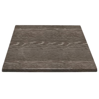 Tablero de mesa cuadrado Bolero 700 x 700 mm wengé veteado