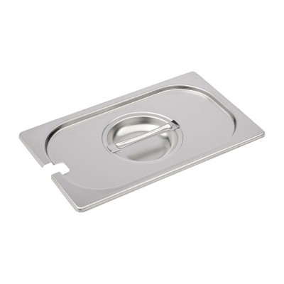 Tapa con orificio Gastro M GN 1/4 acero inoxidable