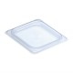 Tapas. Tapa polipropileno flexible con junta Cambro GN - 1/6