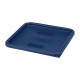 Tapas. Tapa azul contenedor Cambro CamSquare