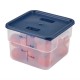 Tapas. Tapa azul contenedor Cambro CamSquare