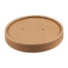 Tapas. Tapa para vaso bebidas calientes reciclable Colpac papel kraft apta para microondas 225ml y 350ml
