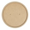 Tapas. Tapa para vaso bebidas calientes reciclable Colpac papel kraft apta para microondas 225ml y 350ml
