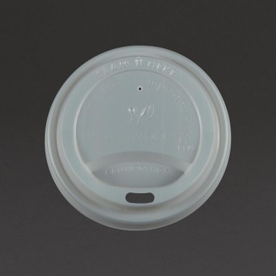 Tapa compostable para vaso bebidas calientes Vegware 225ml (Caja 1000)