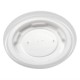 Tapas. Tapas planas compostables Vegware para recipientes de comida caliente 230ml