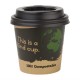 Tapas. Tapa compostable vaso para bebidas calientes Fiesta Green 113ml (Caja 1000)