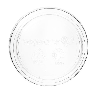 Tapas compostables Vegware para recipientes de porcones de 59ml y 118ml