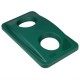 Tapas. Tapa verde contenedor Slim Jim Rubbermaid