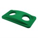 Tapas. Tapa verde contenedor Slim Jim Rubbermaid