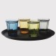 Vasos bajos. Vaso panelado Olympia Cabot verde 260ml