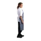 . Delantal de nylon impermeable Whites a rayas azul y blanco