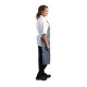 . Delantal de nylon impermeable Whites a rayas azul y blanco