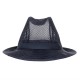 . Sombrero con redecilla Trilby azul marino Talla L