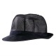 . Sombrero con redecilla Trilby azul marino Talla M