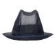 . Sombrero con redecilla Trilby azul marino Talla M