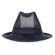 . Sombrero con redecilla Trilby azul marino Talla S