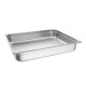 . Recipiente Gastronorm acero inoxidable tamaño completo doble 100mm Vogue