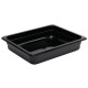 . Contenedor Gastronorm policarbonato tamaño medio 65mm negro Vogue