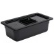 . Contenedor Gastronorm policarbonato un tercio 100mm negro Vogue