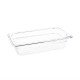 . Contenedor Gastronorm GN1/4 policarbonato transparente 65mm Vogue