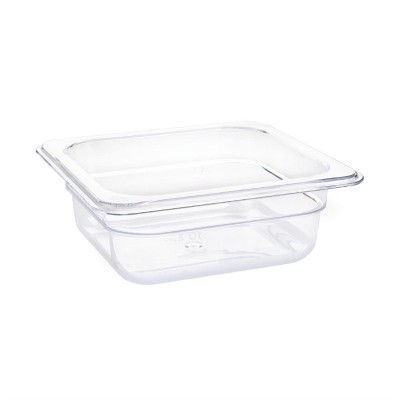 Contenedor Gastronorm GN1/6 policarbonato transparente 65mm Vogue