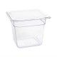 . Contenedor Gastronorm GN1/6 policarbonato transparente 150mm Vogue