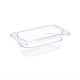 . Contenedor Gastronorm GN1/9 policarbonato transparente 65mm Vogue