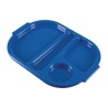 . Bandeja pequeña de policarbonato Kristallon azul con compartimentos 322mm