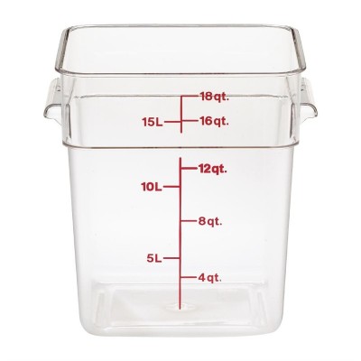 Recipiente de almacenaje cuadrado de policarbonato Cambro 17,2Ltr