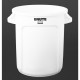 . Contenedor Rubbermaid Brute cilíndrico blanco - 38Ltr