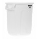 . Contenedor Rubbermaid Brute cilíndrico blanco - 38Ltr