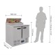 . Mostrador de preparación de pizza y ensalada refrigerado 254L Polar Serie G