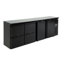 . Mostrador Frigorífico con 2 puertas y 4 cajones Polar Serie U 698L