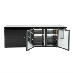 . Mostrador Frigorífico con 2 puertas y 4 cajones Polar Serie U 698L