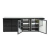 . Mostrador Frigorífico con 2 puertas y 4 cajones Polar Serie U 698L