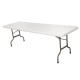 . Mesa plegable al centro Bolero blanca 243cm