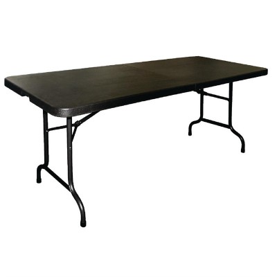 Mesa multiusos plegable al centro Bolero 183cm negra